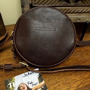 Portland Leather Coldbrew Smalll Circle Crossbody Bag